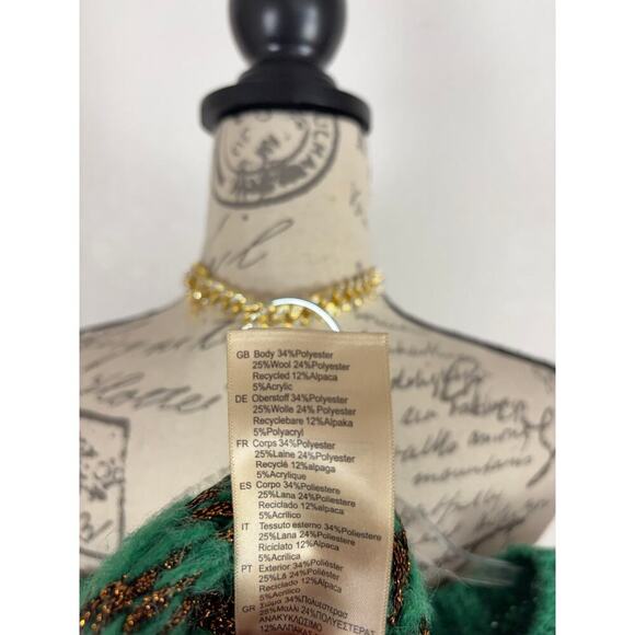 B20 Scotch & Soda Sweater Metallic Fair Isle Womens Small Folklore Swiftie Cozy - Picture 8 of 8